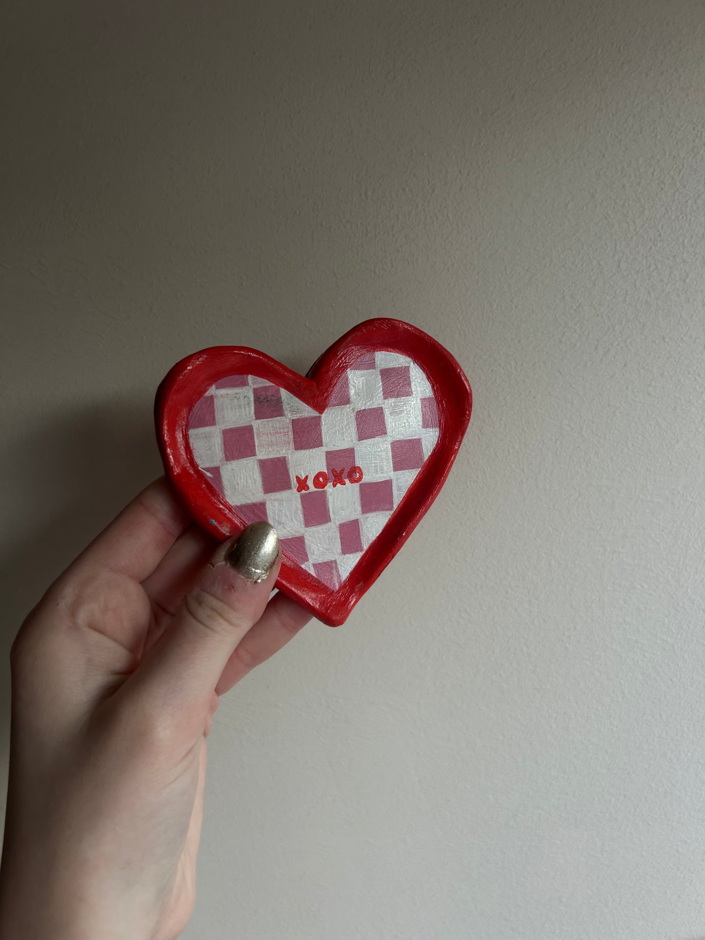 XOXO Heart - Clay Trinket