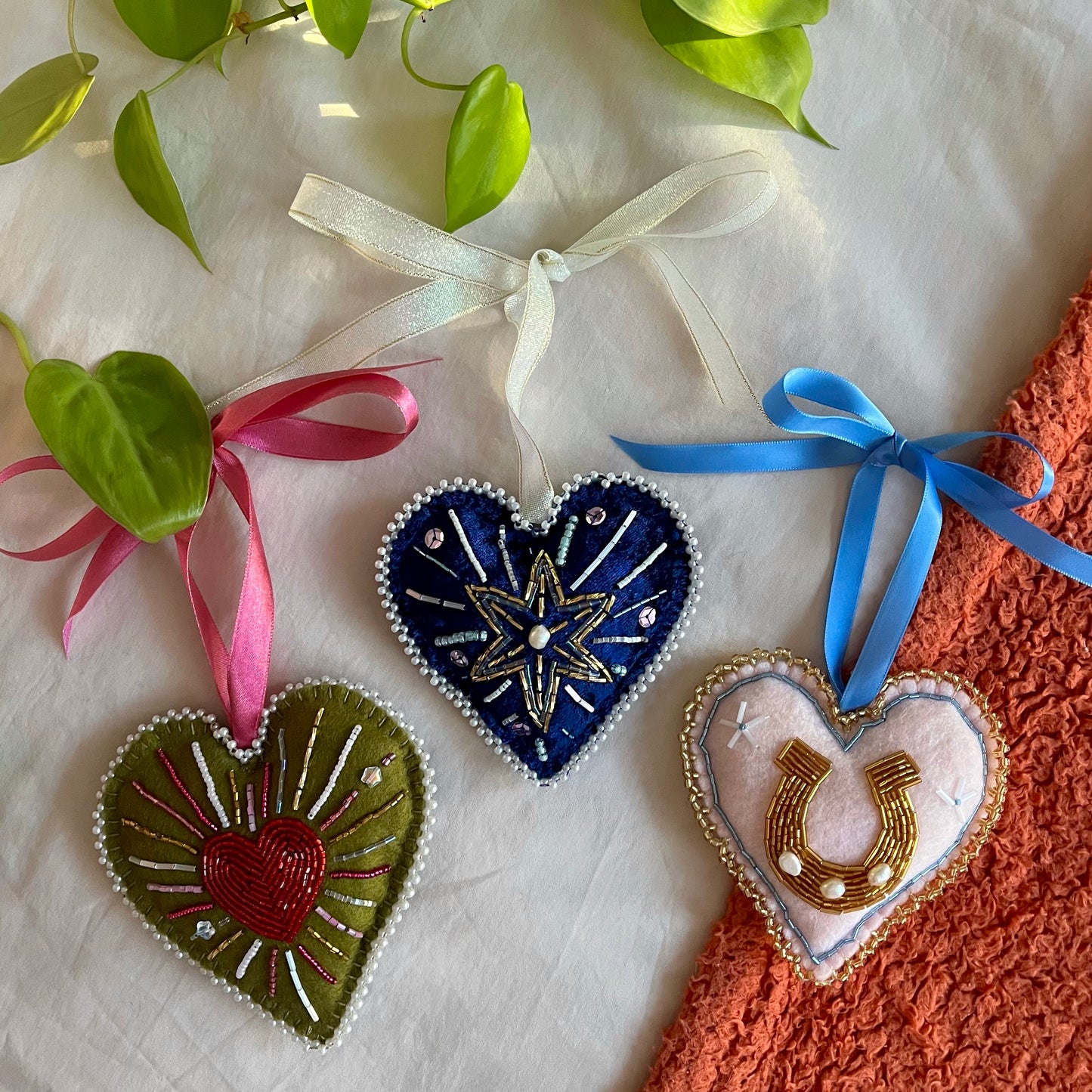 Beaded Heart Treasure - Velvet Star