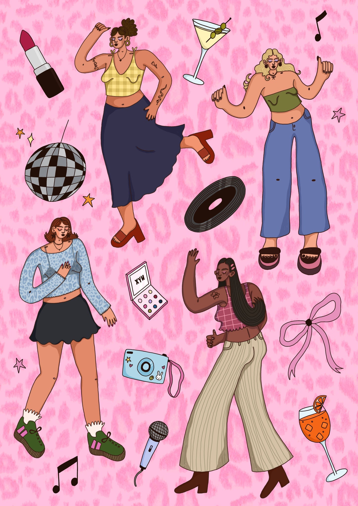 Boogie Galz Print