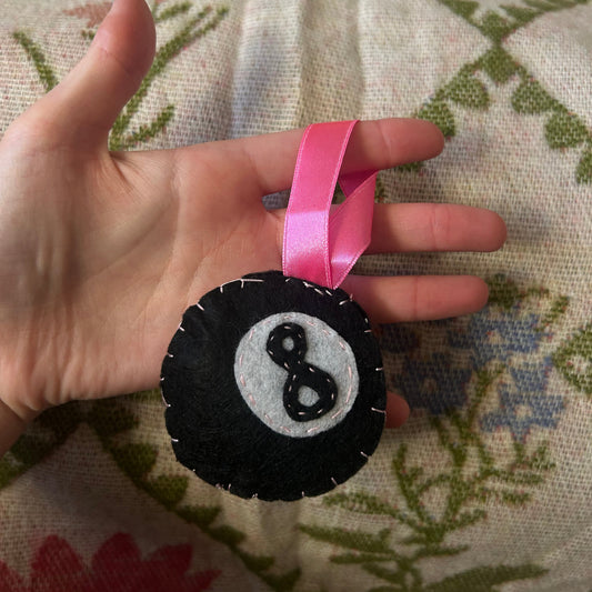 8 Ball Felted Hanging