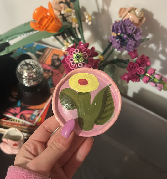 Yellow Flower - Clay Trinket