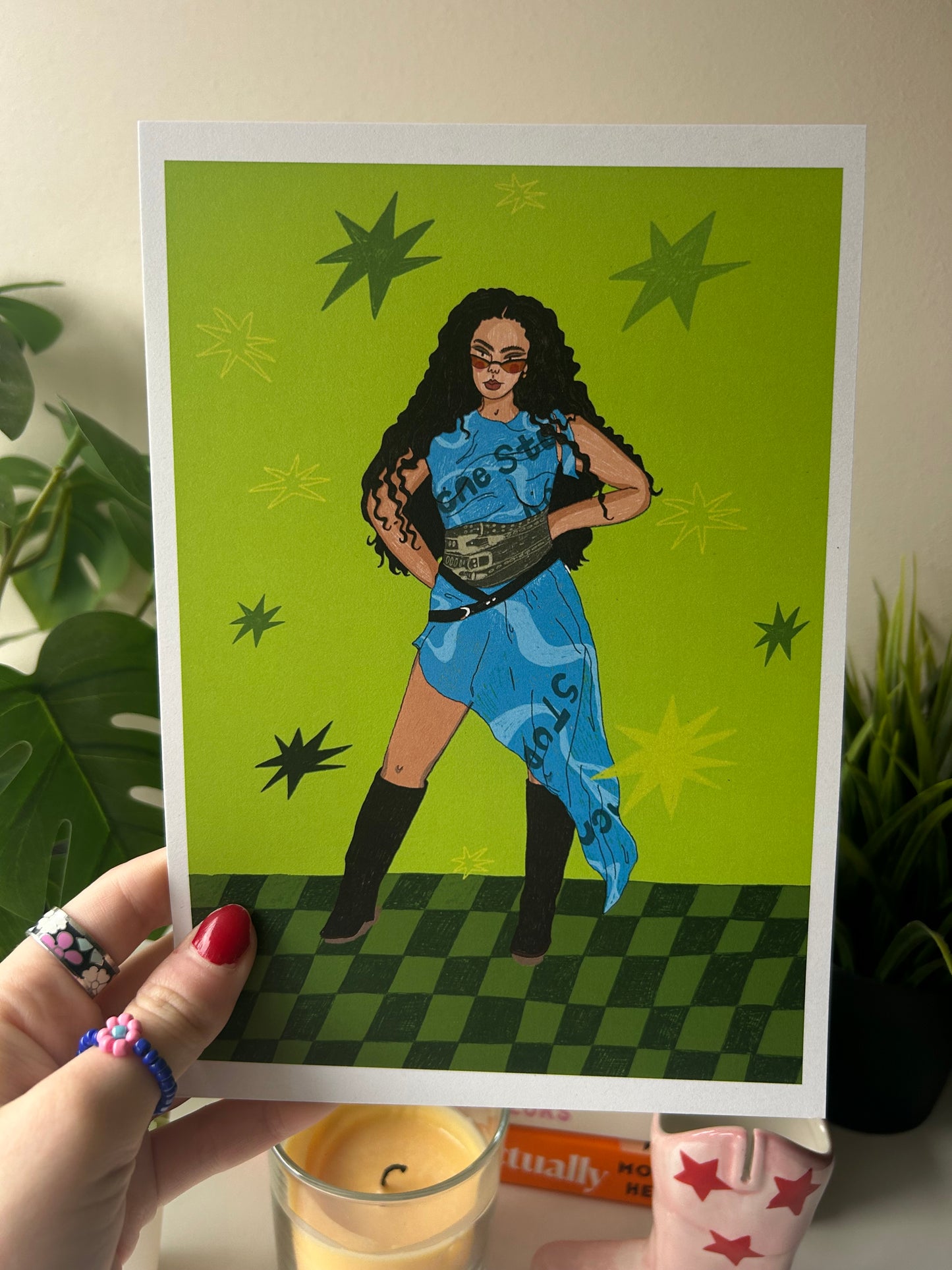 Charli XCX 💚 BRAT inspired A5 art print