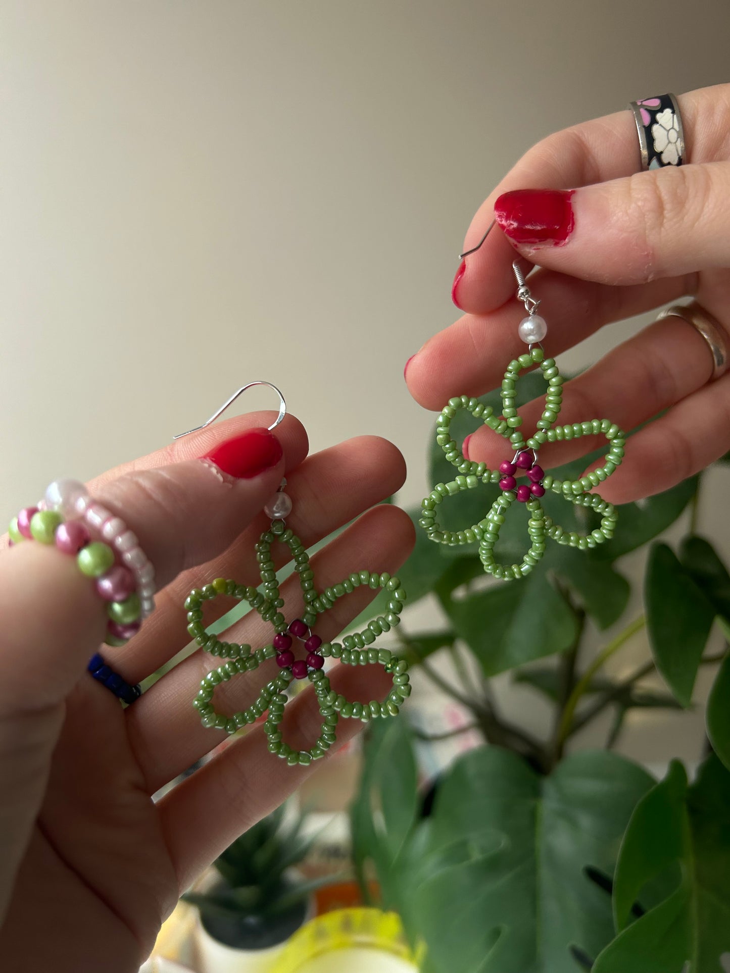 Large Flower Earrings