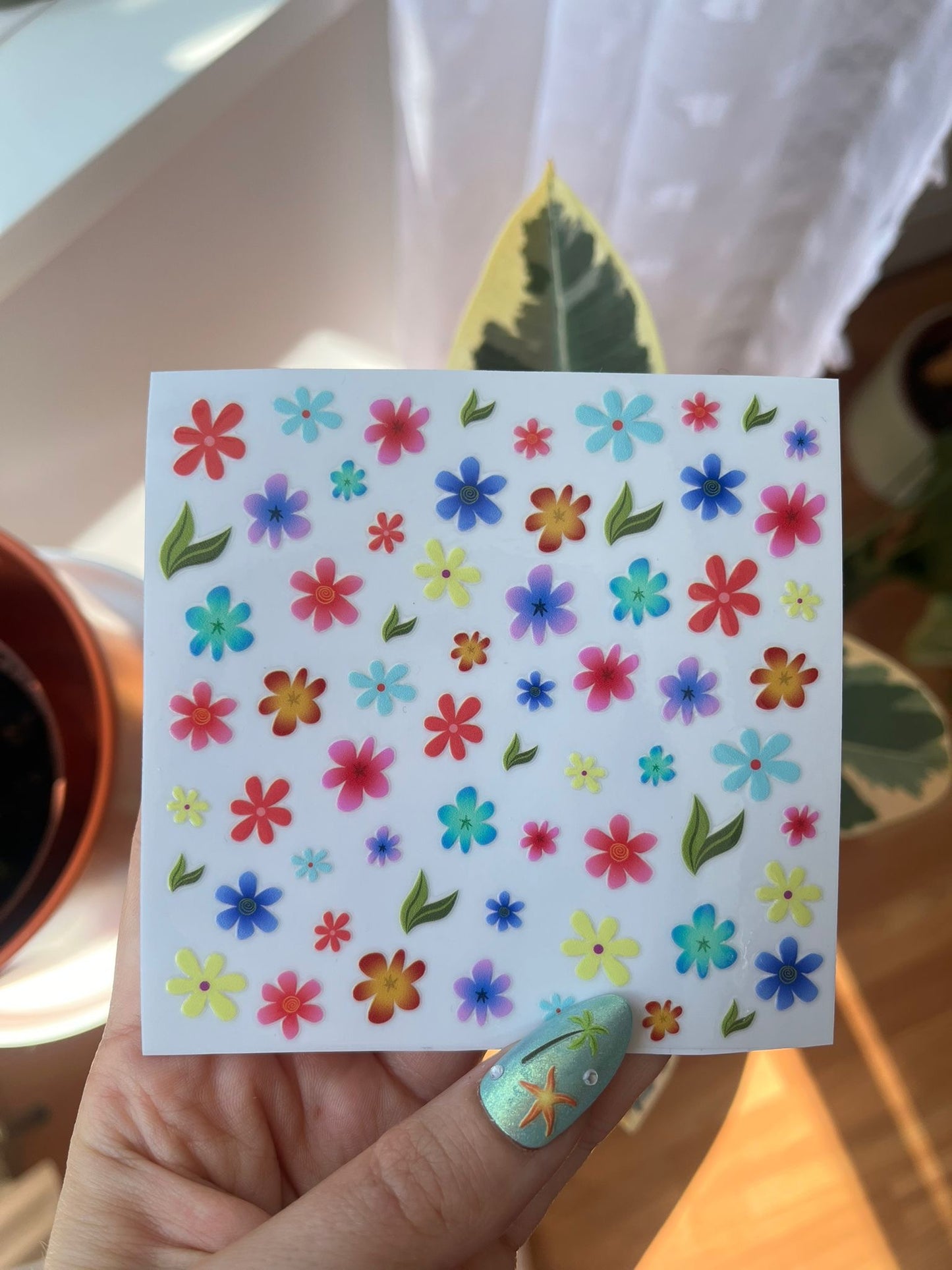 Flower Power Nail Stickers