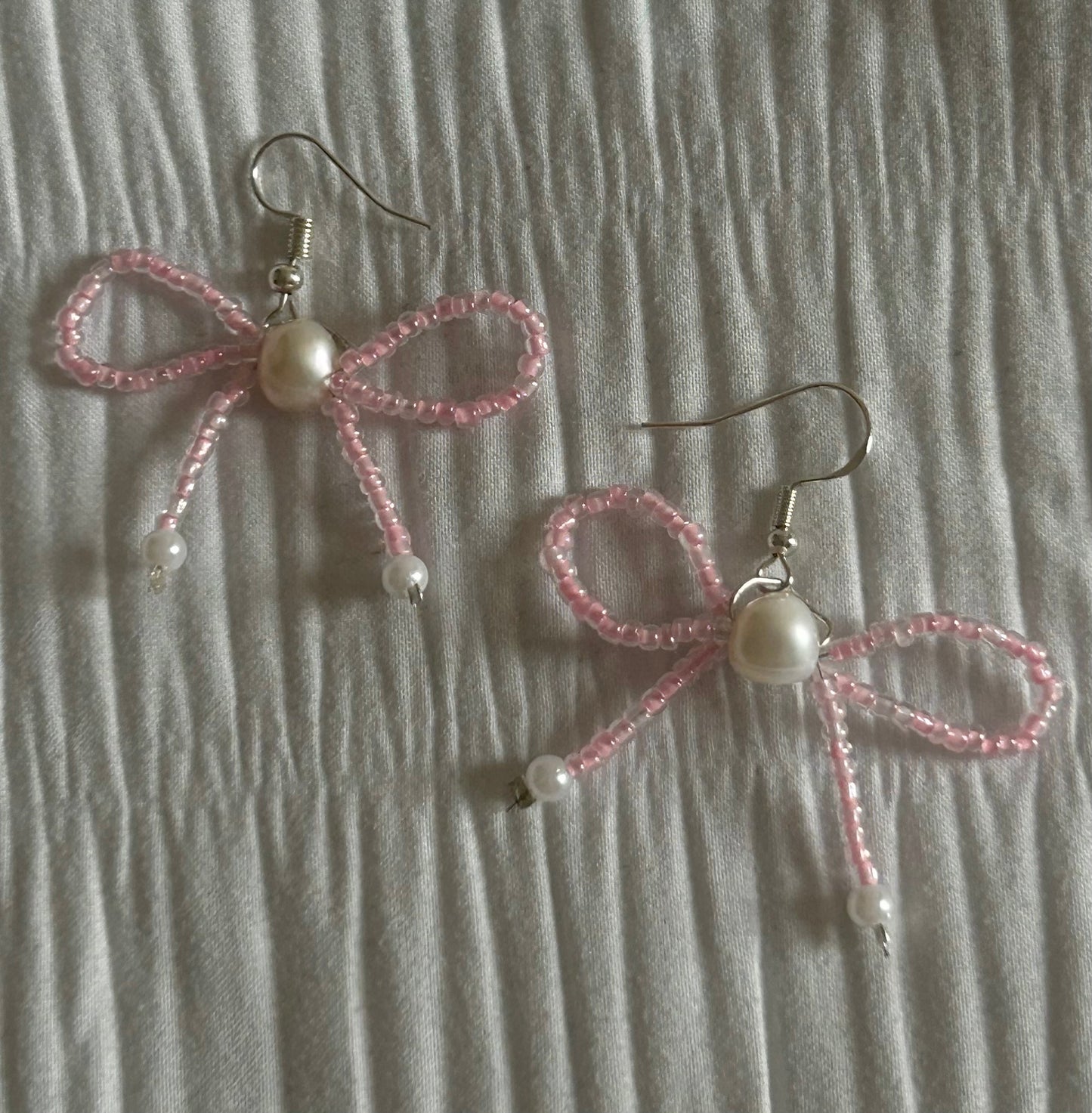 Pink Bows Earrings