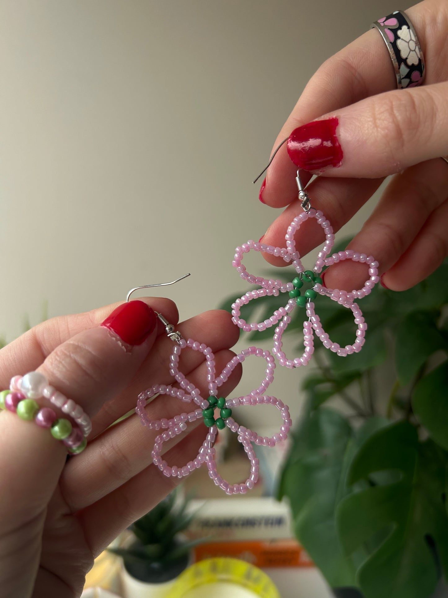 Large Flower Earrings