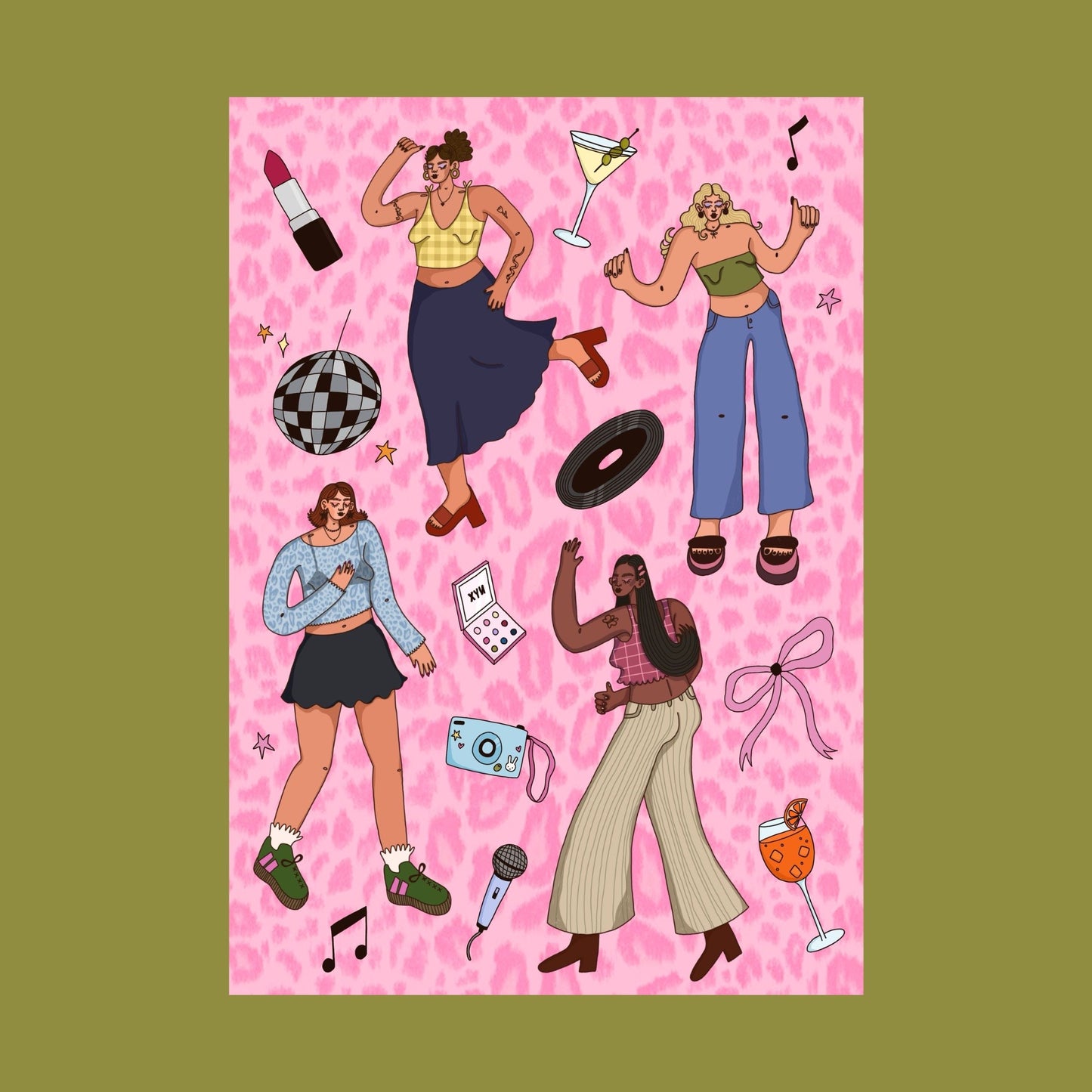 Boogie Galz Print