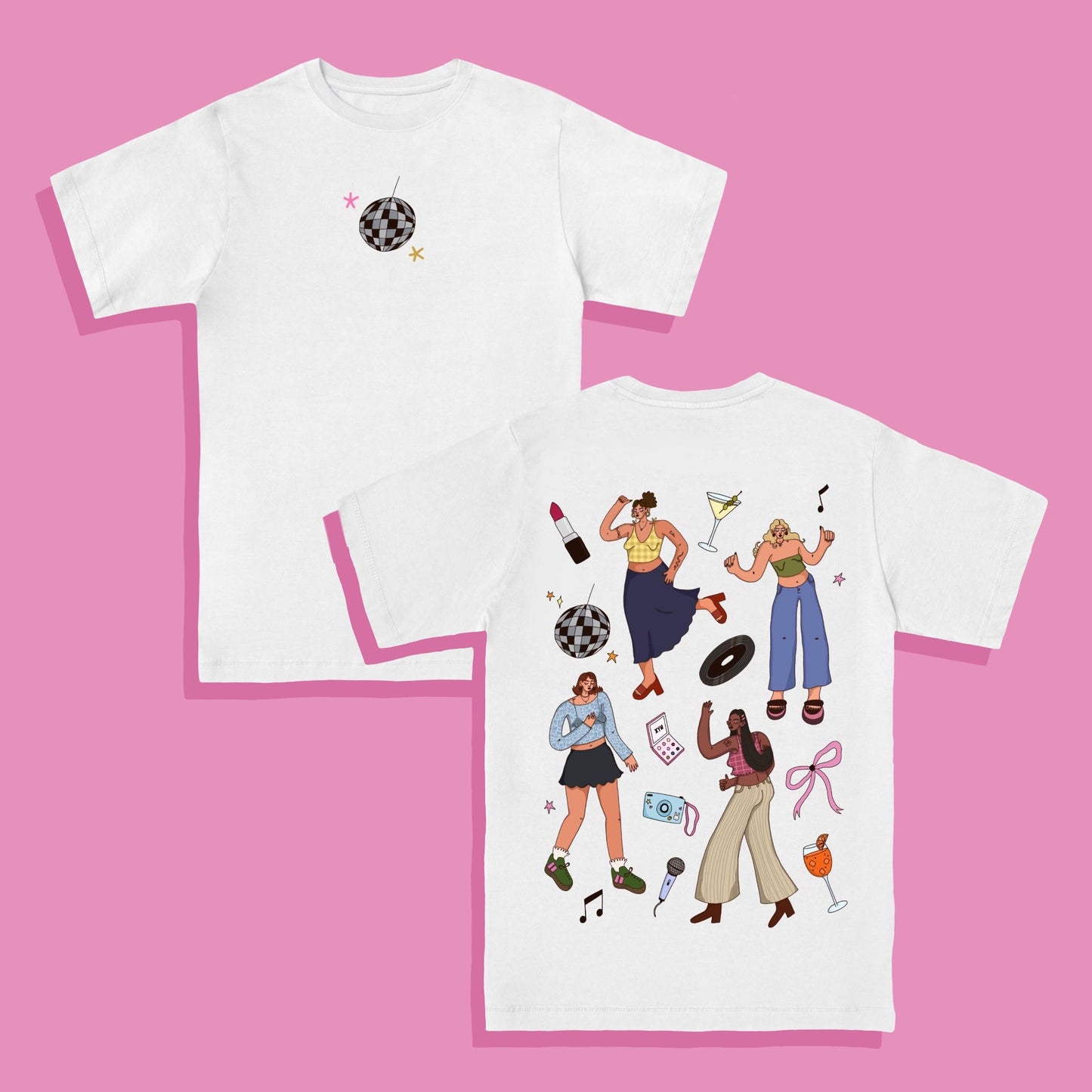 MADE TO ORDER - Boogie Galz Tee with Beaded Embellishments