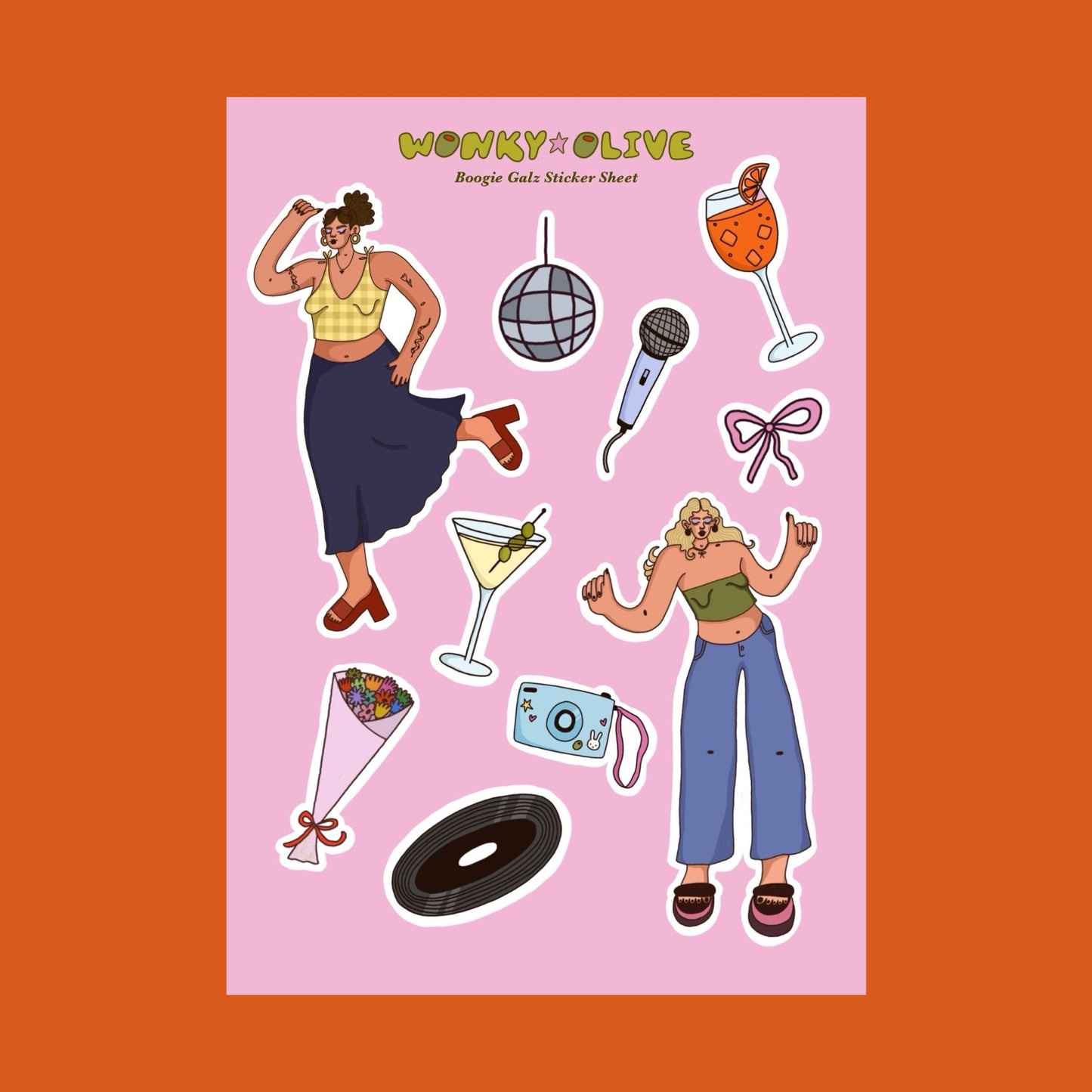 Boogie Galz Sticker Sheet