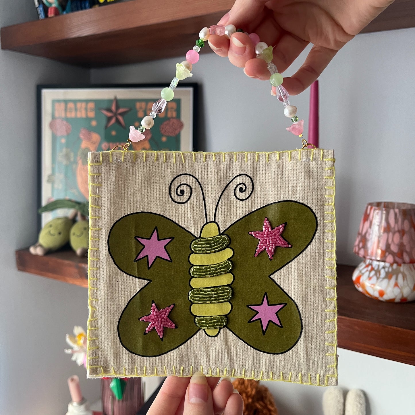 Butterfly Beaded Hanging
