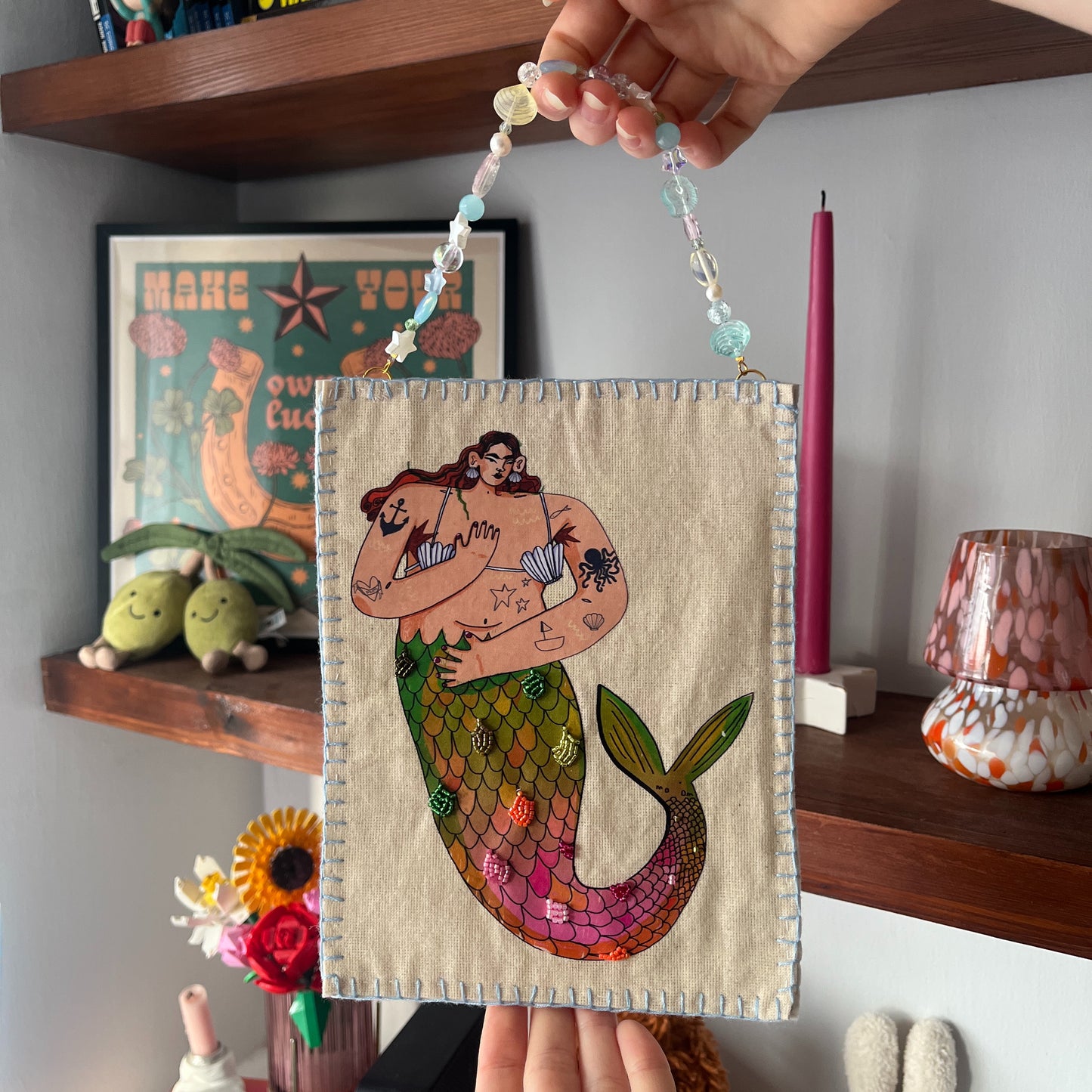 Mermaid Beaded Hanging