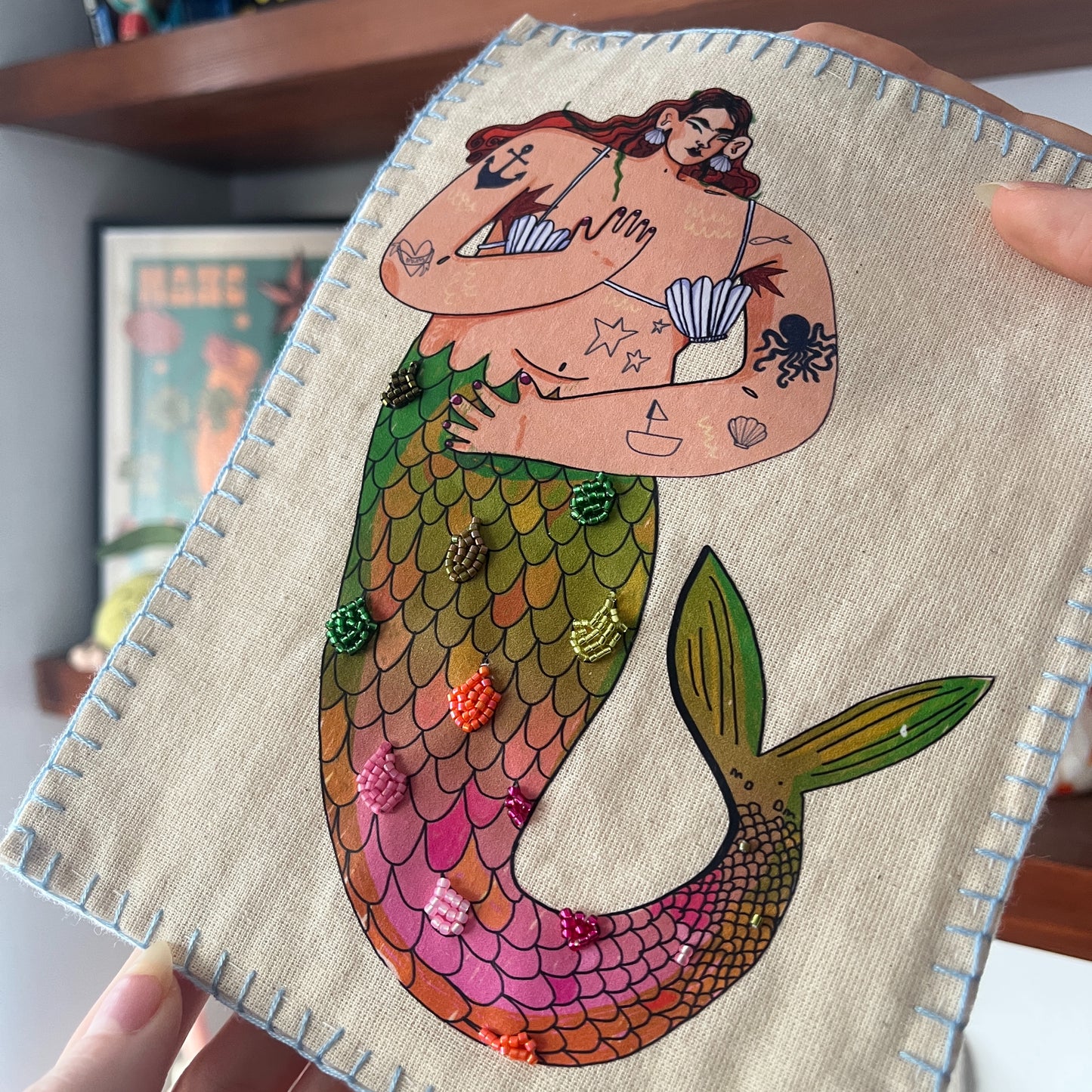 Mermaid Beaded Hanging