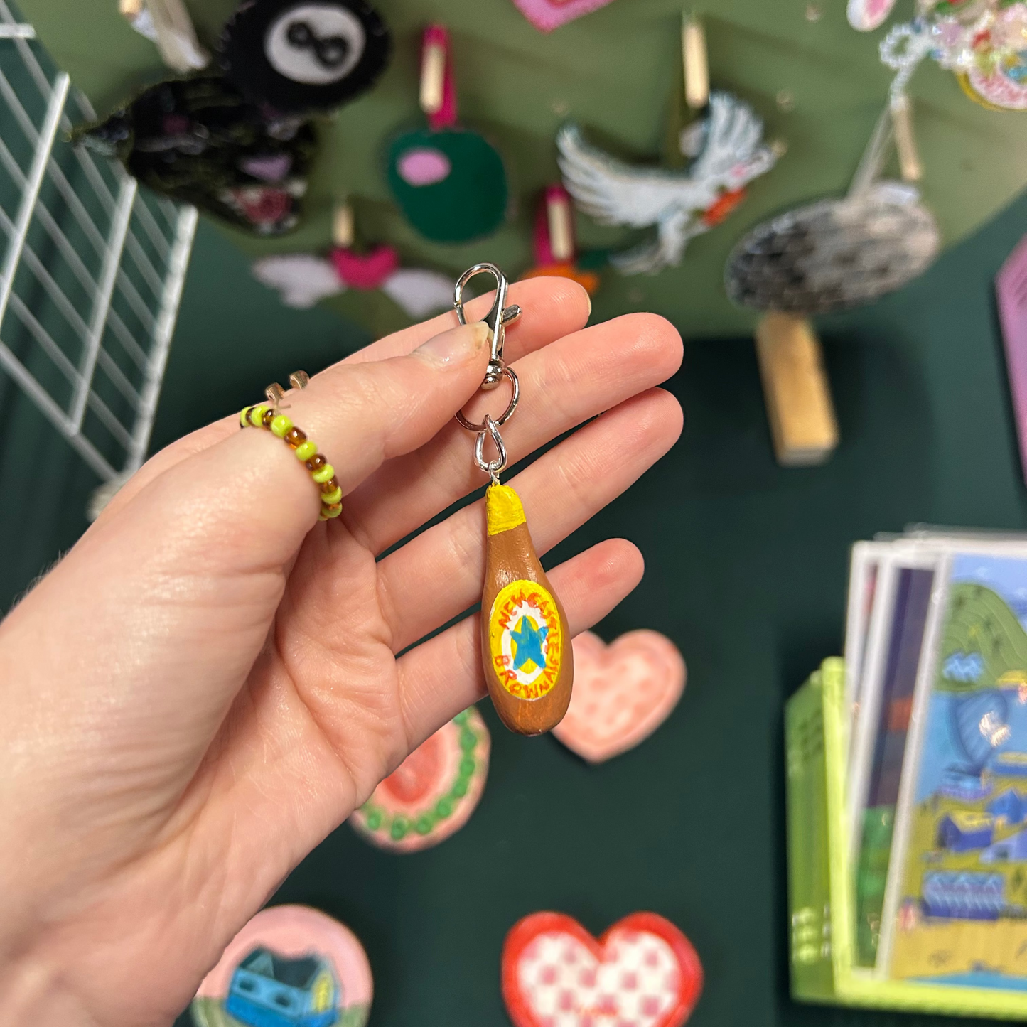Newcastle Brown Ale Clay Bag Charms