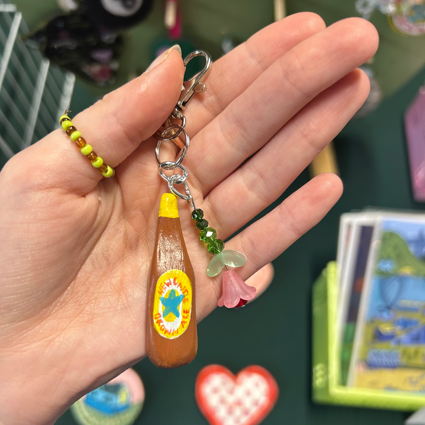 Newcastle Brown Ale Clay Bag Charms