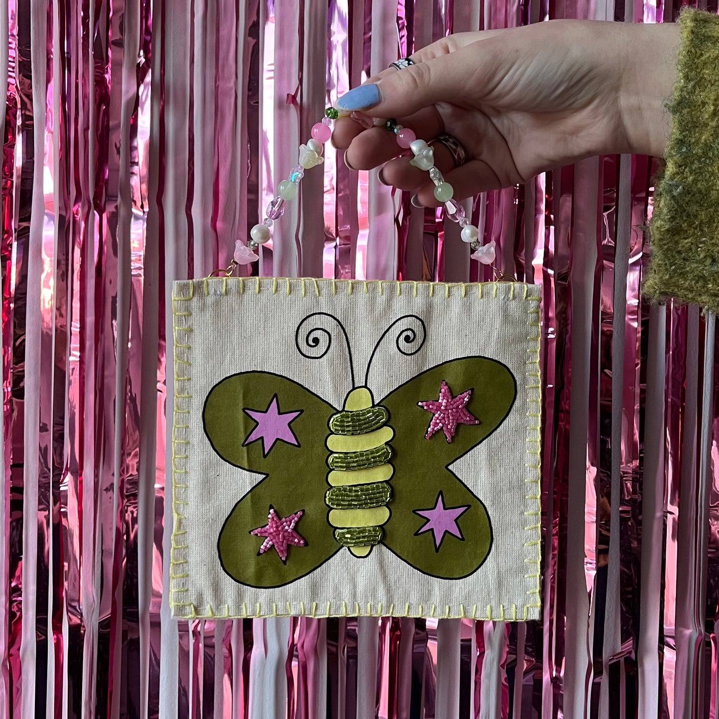 Butterfly Beaded Hanging