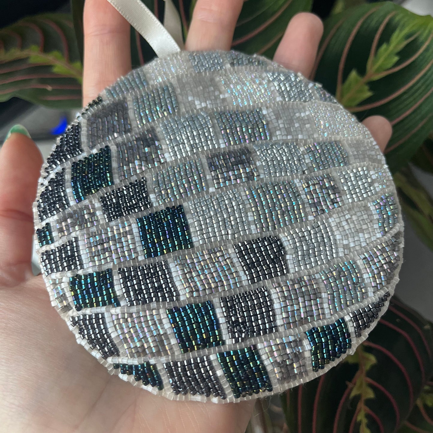Beaded Disco Ball Wall Hanging